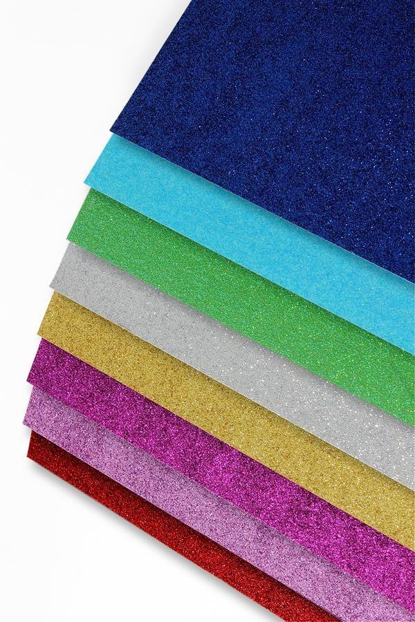 PAPEL AUTOADHESIVO GLITTER COLOR A4 MEZCLA DE COLORES PAPEL ARGO GALERÍA